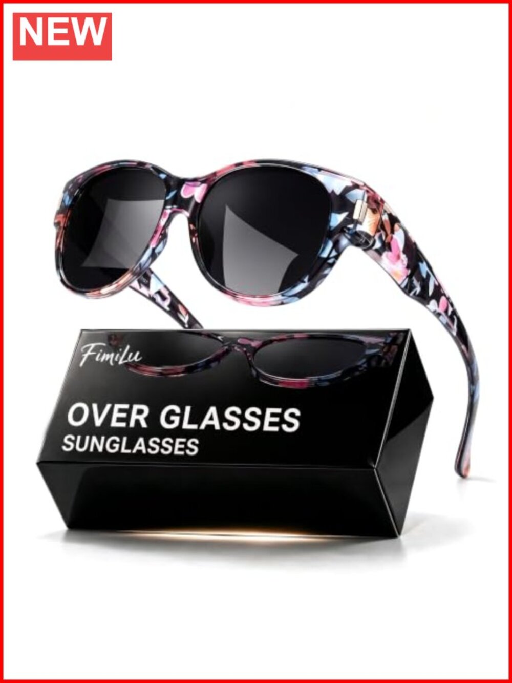 Polarized Over Glasses Sunglasses Oversized UV400 Fit Over Shades for Driving